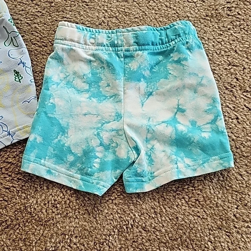 Baby Boy Shorts Bundle 12 Months Dinosaur Tie Dye